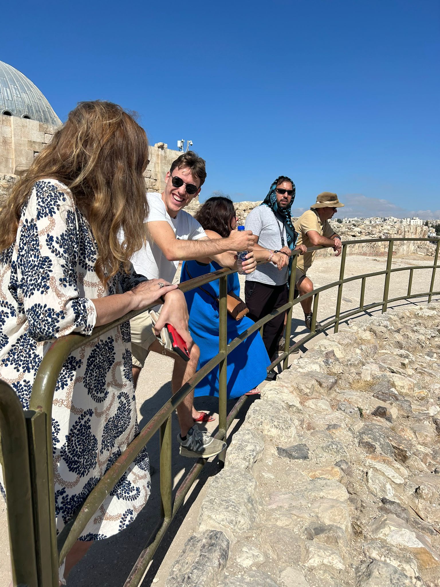 Famtrip group at Amman Citadel, Jordan